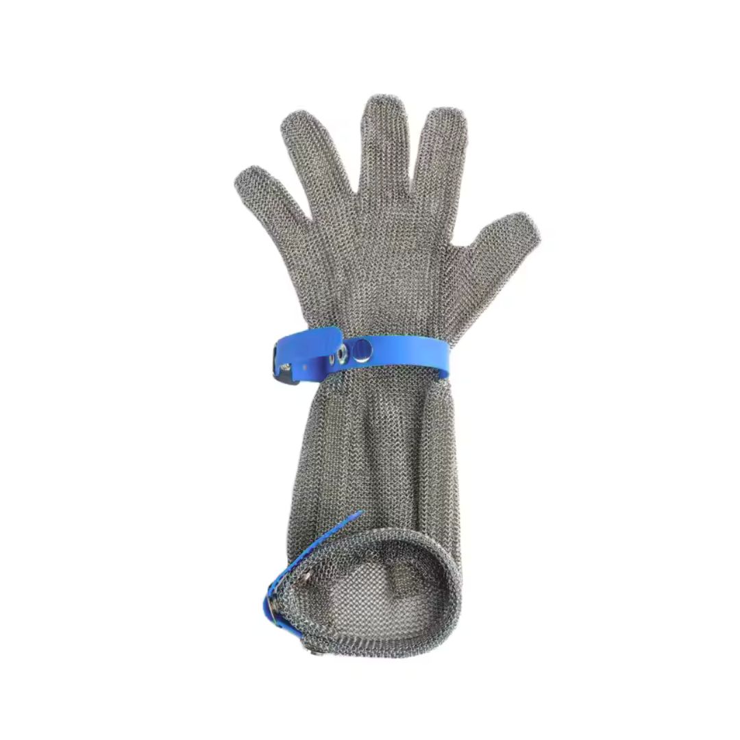 Honeywell 5912L MS Extended Cuff Stainless Steel Mesh Glove – Size Large – Cut Protection